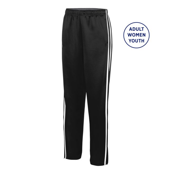 black/white champion break out warm up pant front view