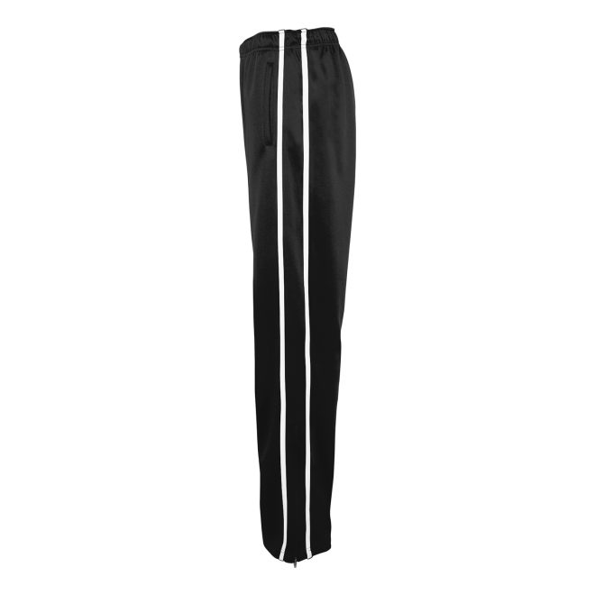 black/white champion break out warm up pant side view