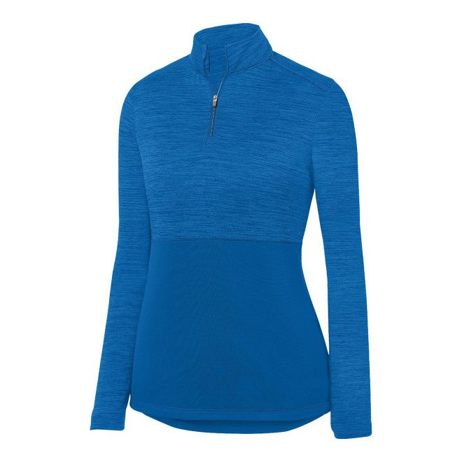 royal augusta shadow tonal heather zip pullover front view