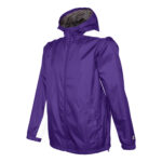 purple/white champion quest warm up jacket front view