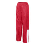 red/white champion quest warm up pant front view