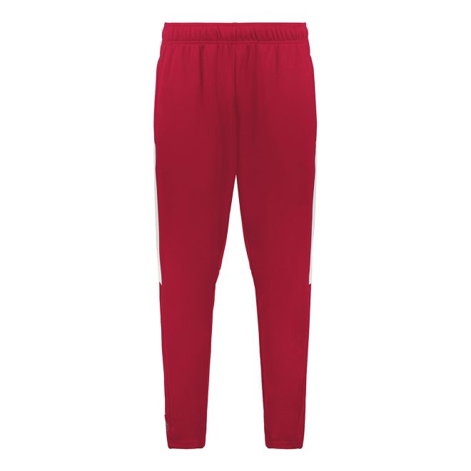 front view red/white Holloway Crosstown Warmup Pants