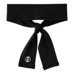 black holloway zoom tie back headband