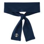 navy holloway zoom tie back headband