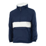 navy/white charles river classic striped pullover front view