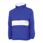 royal/white charles river classic striped pullover front view