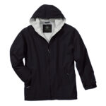 black charles river enterprise jacket front view