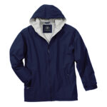 navy charles river enterprise jacket front view