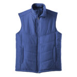 men blue/black port authority puff vest front view