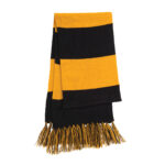 black/gold sport tek spectator scarf