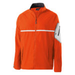 orange/white holloway weld jacket front view