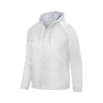 white augusta hooded coach jacket front view