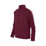 maroon/white augusta medalist 2 jacket front view