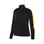 women black/gold augusta medalist 2 jacket front view