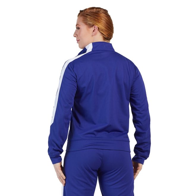 royal/white augusta medalist 2 jacket back view paired with royal/white pants