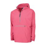 coral charles river pack-n-go pullover front view
