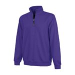 purple charles river crosswind quarter zip front view