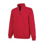 red charles river crosswind quarter zip front view