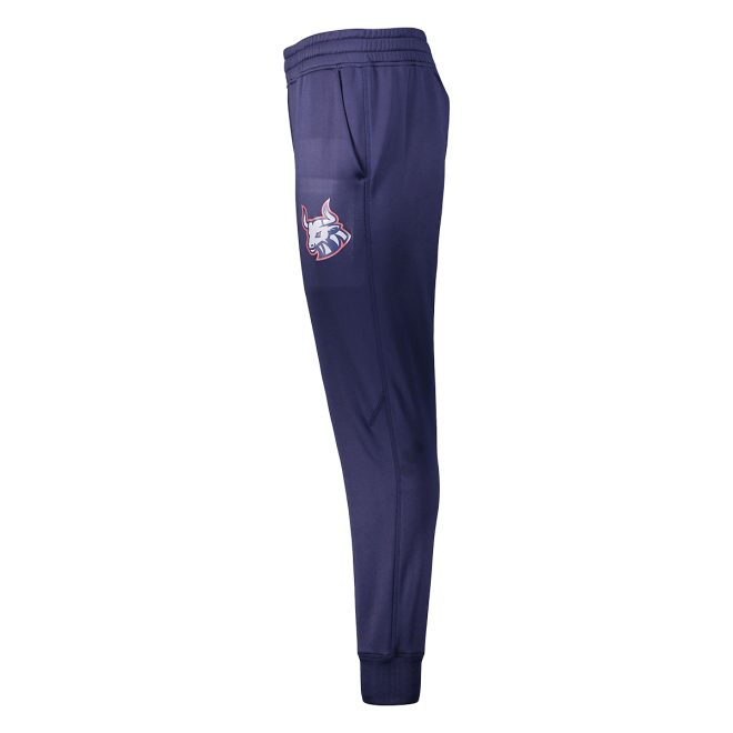 custom navy augusta performance fleece jogger side view