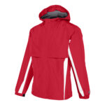 red/white champion trailblazer warm up jacket front view