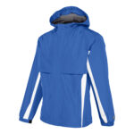 royal/white champion trailblazer warm up jacket front view