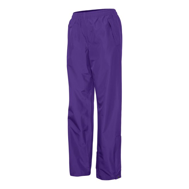 purple champion trailblazer warm up pant front view