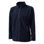navy charles river boundary fleece jacket front view