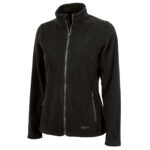 women black charles river boundary fleece jacket front view