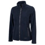 women navy charles river boundary fleece jacket front view