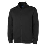black charles river seaport full zip jacket front view