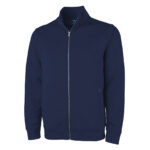 navy charles river seaport full zip jacket front view