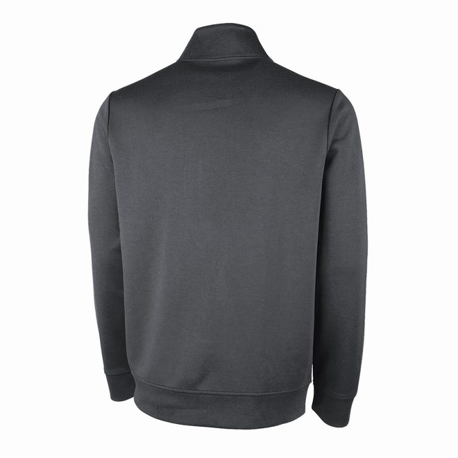 grey charles river seaport full zip jacket back view