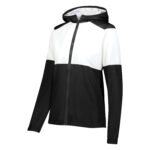 women black/white holloway series x warm up jacket front view