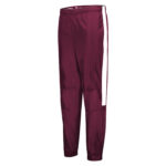 maroon/white holloway series x warm up pant front view