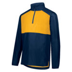 navy/gold holloway series x pullover front view