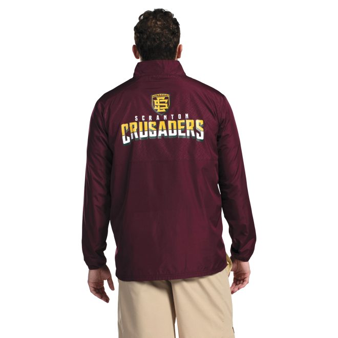 custom maroon holloway series x pullover back view