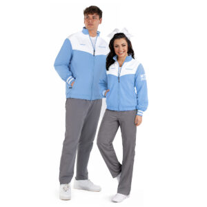 male and female models withing Holloway Rowhouse Full Zip Jackets, front view