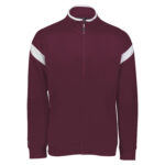 maroon/white holloway limitless jacket front view