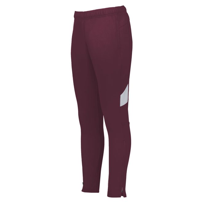 maroon/white holloway limitless pant front view