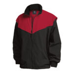 black/red charles river championship jacket front view