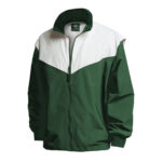 forest/white charles river championship jacket front view