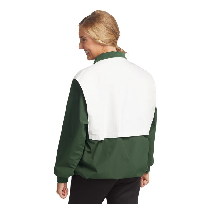 forest/white charles river championship jacket back view