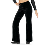 black guard basics velvet jazz pants front view