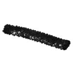 black stretch sequin headband