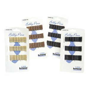 capezio bunheads bobby pins in tan, brown, dark brown, and black