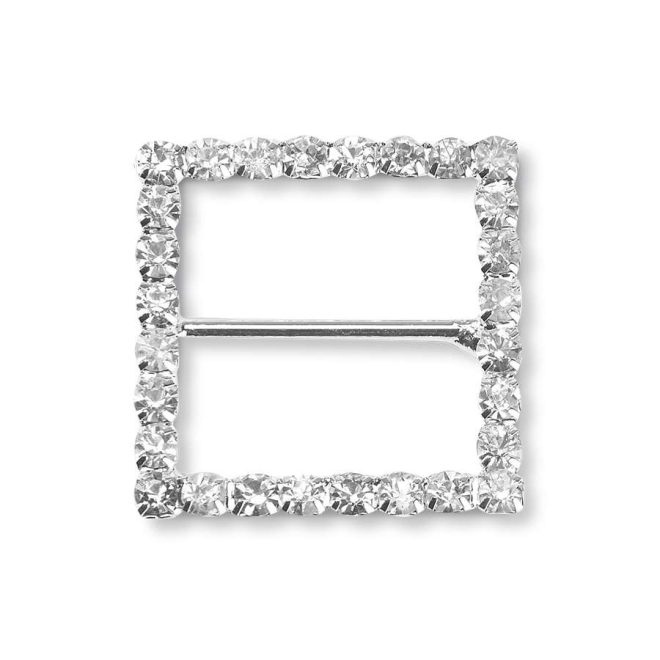 rhinestone square buckle