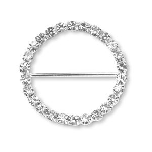 rhinestone round buckle