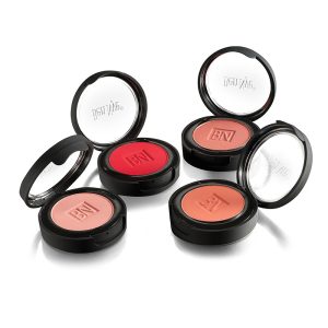 ben nye powder cheek rouge in vintage rose, pink blush, vintage rose, and fuschia