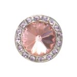 Clearance Celestial Button Earrings - Pink Grapefruit