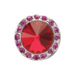 Clearance Celestial Button Earrings - Pomegranate